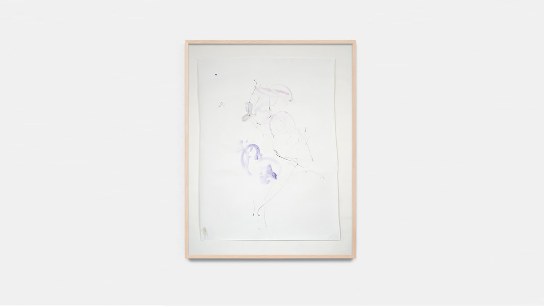 Jana Cordenier, Untitled 2020, watercolour on paper, 150 x 109 cm