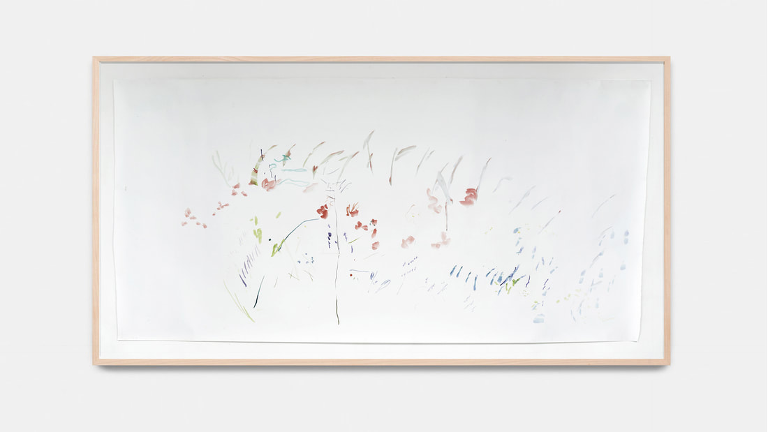 Jana Cordenier, Untitled 2020, watercolour on paper, 150 x 306 cm